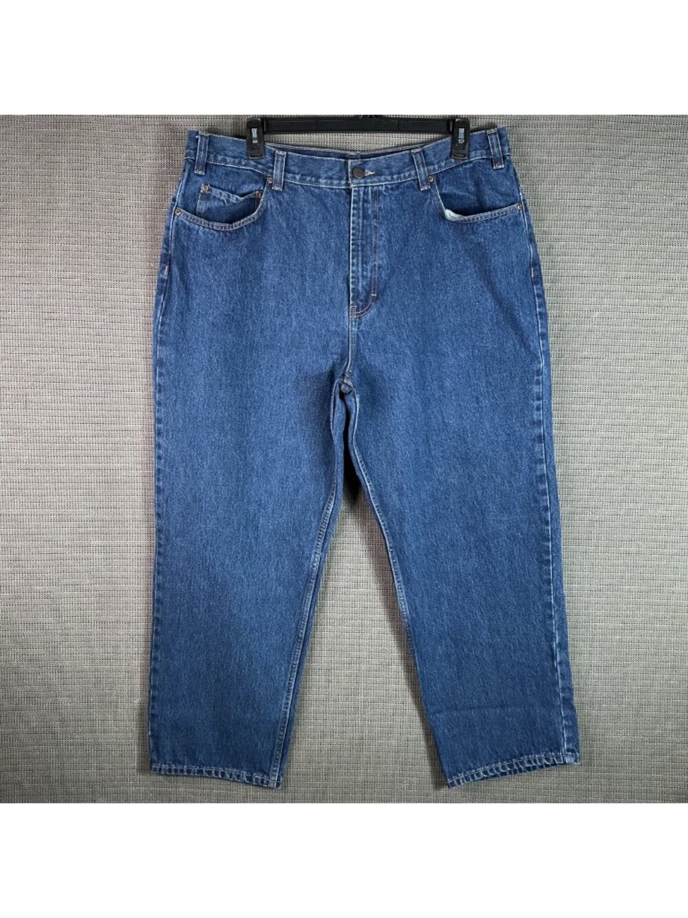 Kirkland Signature Mens Size 42x30 Blue Relaxed Fit Denim Jeans Medium Wash
